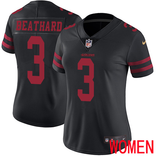 San Francisco 49ers Limited Black Women C. J. Beathard Alternate NFL Jersey #3 Vapor Untouchable->san francisco 49ers->NFL Jersey